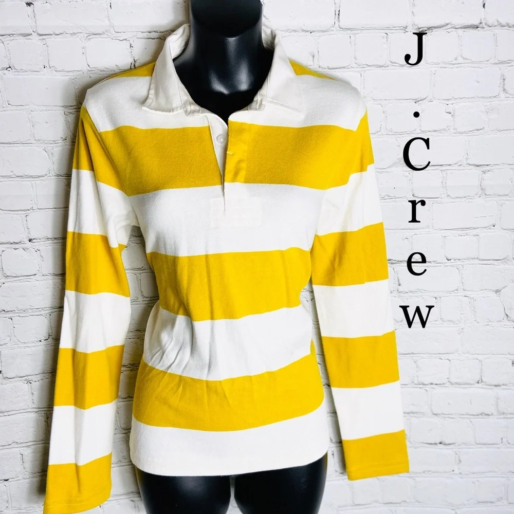 J. Crew Long Sleeve Striped Top Sm